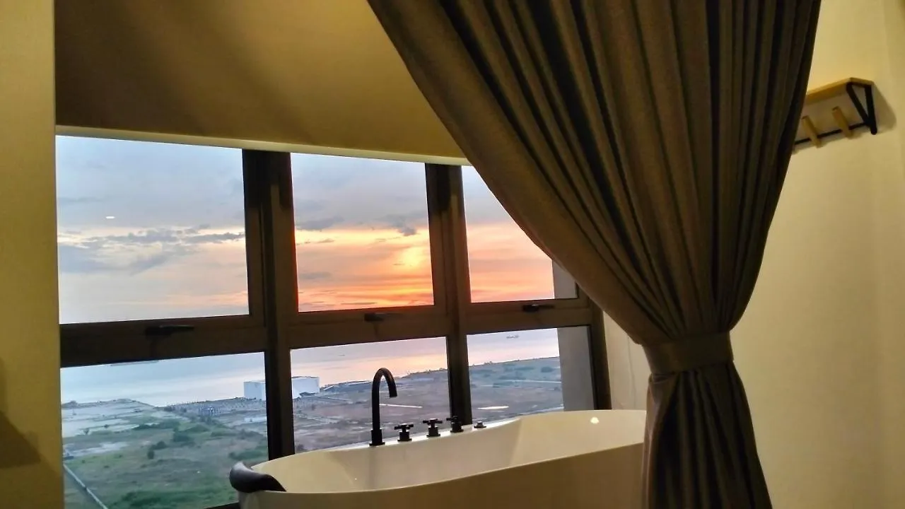 New Stylish Seaview Bali Residences Studio Near Jonker 4 Pax Malacca 公寓